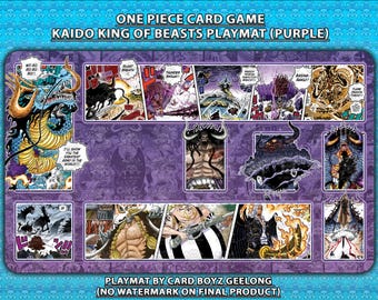 One Piece TCG Card Game Kaido King of Beasts Playmat