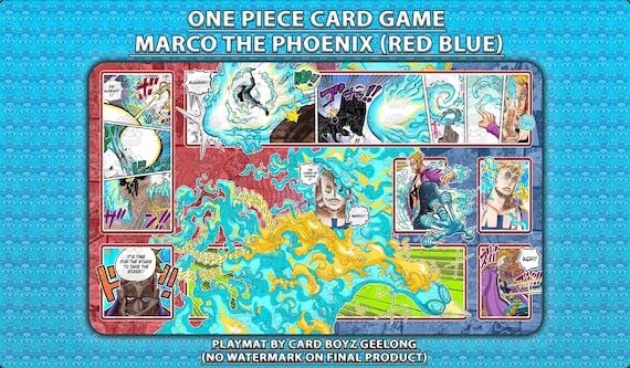 One Piece TCG Card Game Marco the Phoenix Playmat - Etsy