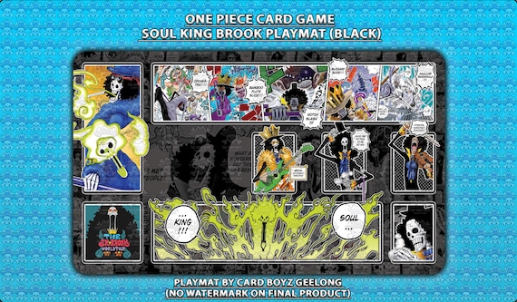 One Piece TCG Card Game Soul King Brook Playmat - Etsy