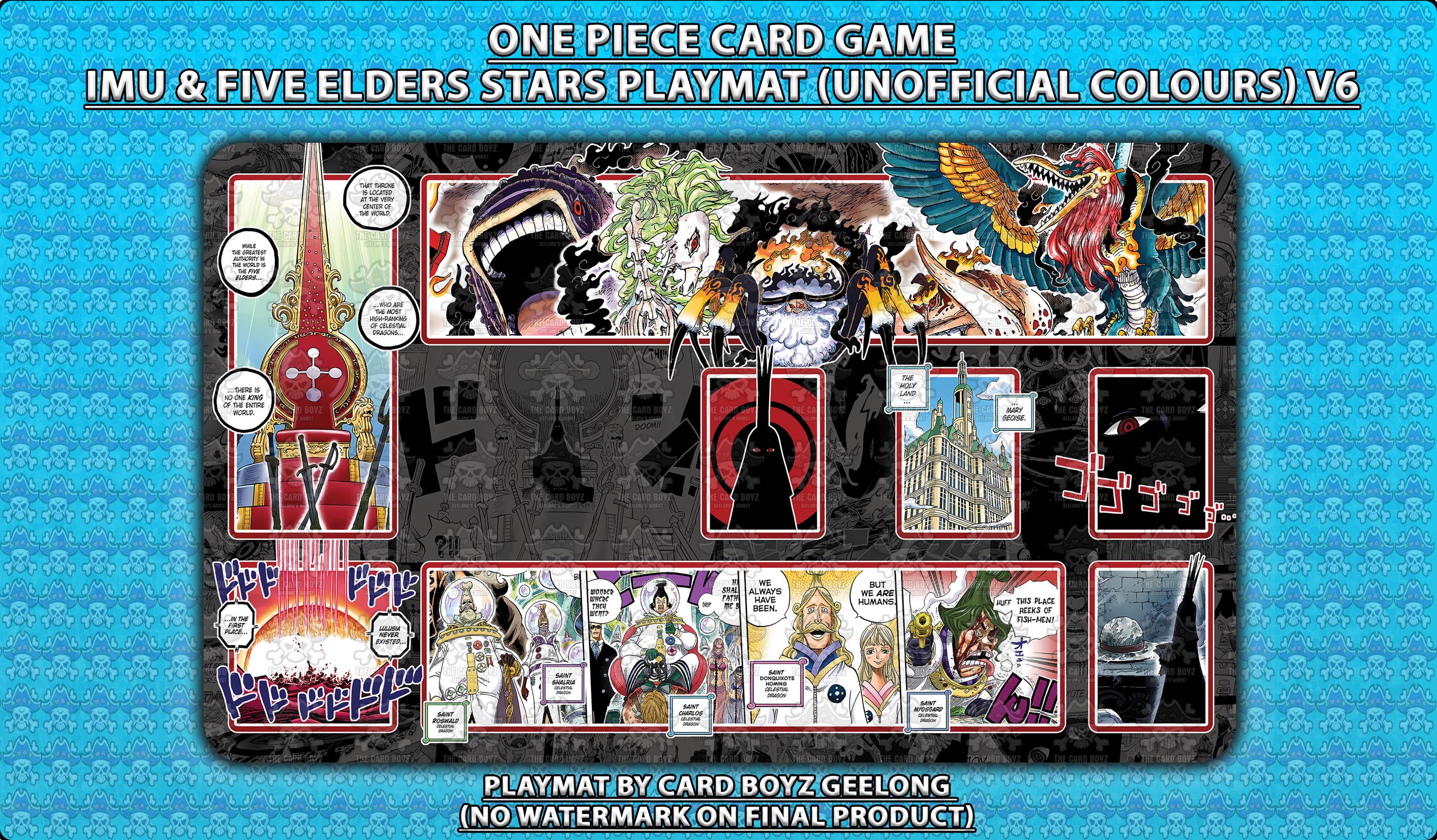 ワンピース　プレイマット　イム ワンピースTCGカードゲーム イムと五老星 プレイマット（非公式カラー