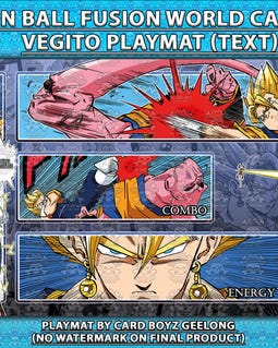 Dragon Ball Super Card Game Fusion World Vegito Playmat - Etsy