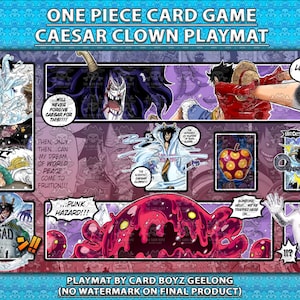 Tapete de jogo de cartas One Piece TCG Caesar Clown