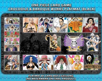 クロコダイル・バロックワークス ワンピースTCGプレイマット：ステッチ
