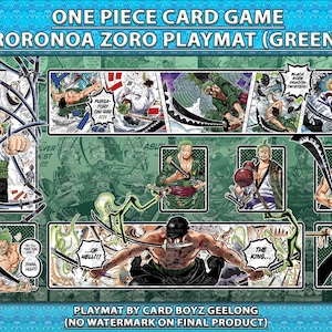 Tapis de jeu Zoro Roronoa du jeu de cartes TCG One Piece