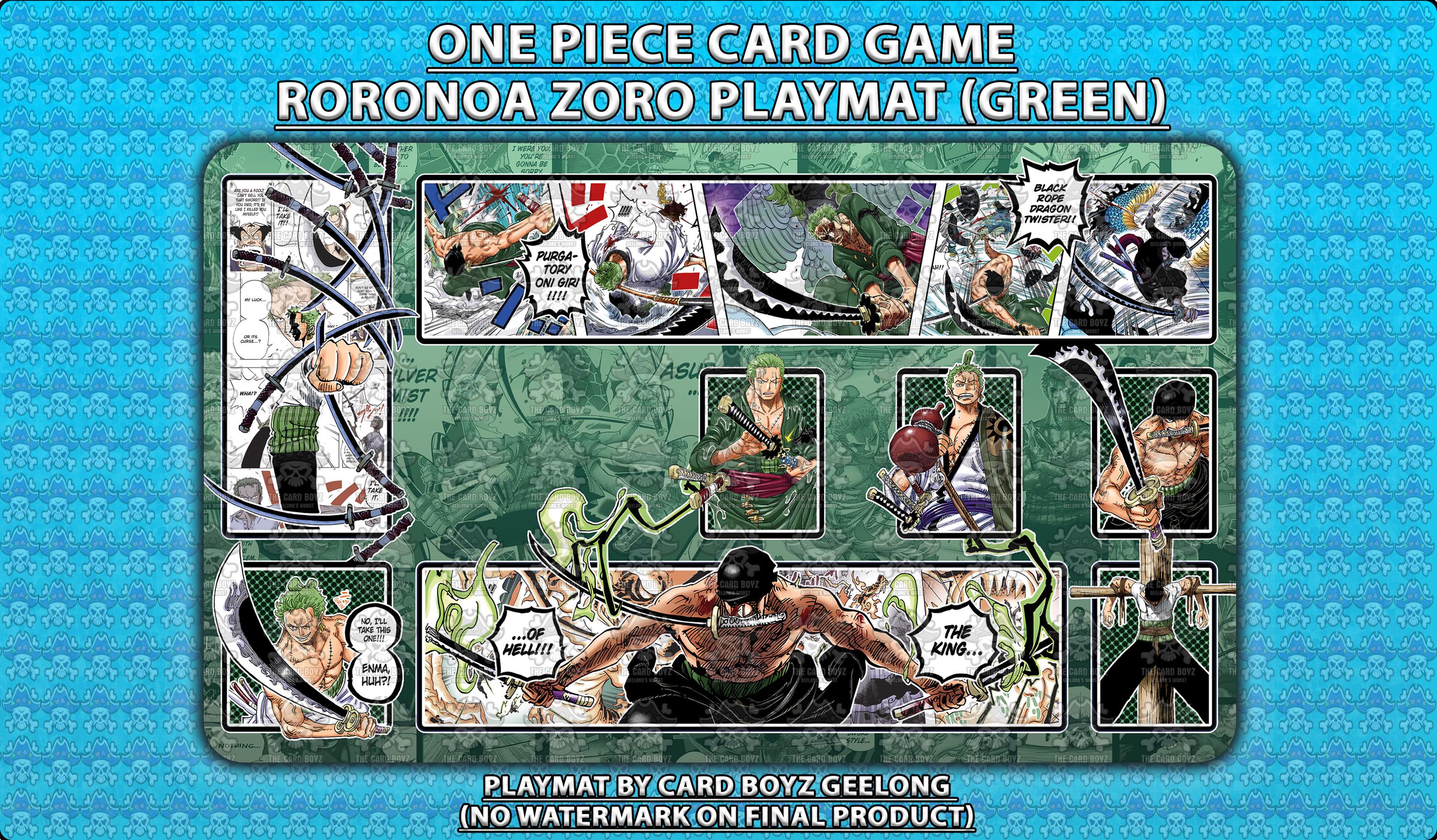 ワンピースTCGカードゲーム ロロノア・ゾロ プレイマット - Etsy