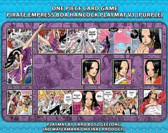 ボア・ハンコック ワンピース TCG プレイマット：ステッチエッジ