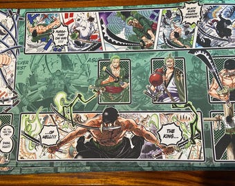 ロロノア・ゾロ　ONE PIECE カードゲーム プレイマット　未使用 Amazon.co.jp: ワンピースカードプレイマット ゾロ＆サンジ : おもちゃ