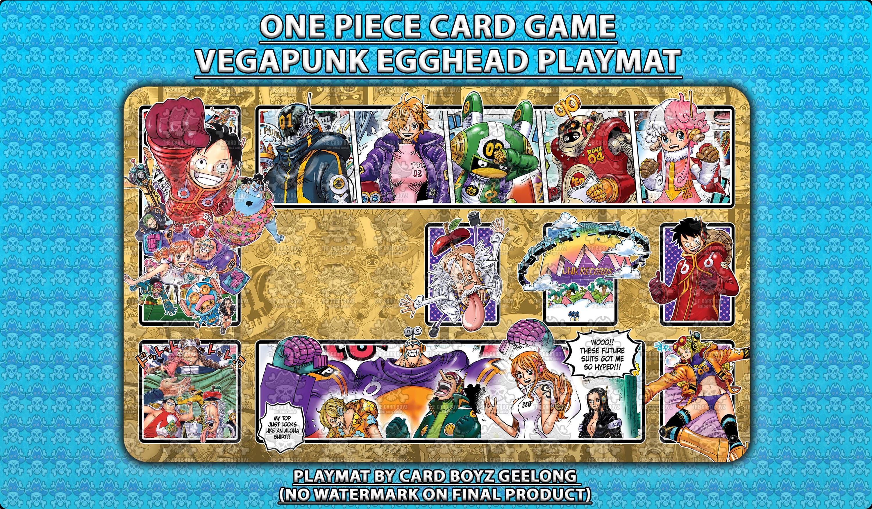 One Piece TCG Card Game Vegapunk Egghead Playmat - Etsy