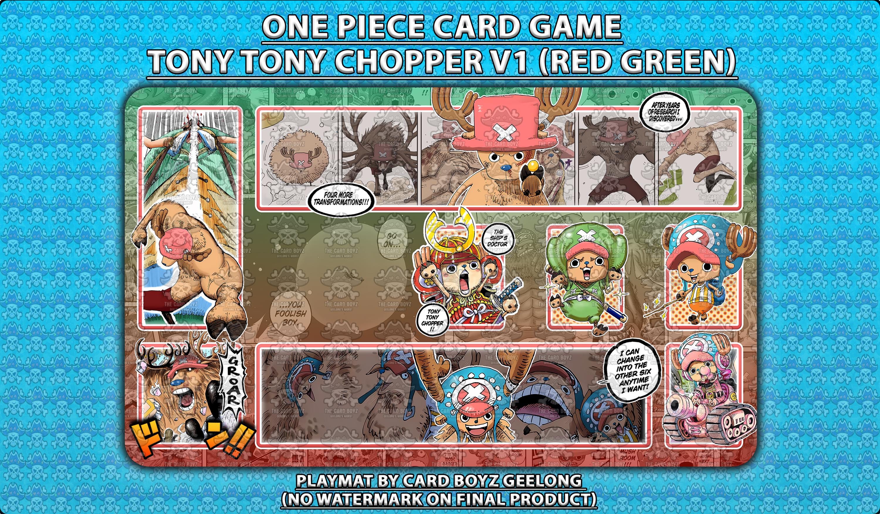 One Piece TCG Card Game Tony Tony Chopper Playmat - Etsy Canada