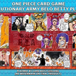 Tapete de juego del Ejército Revolucionario del juego de cartas TCG de One Piece