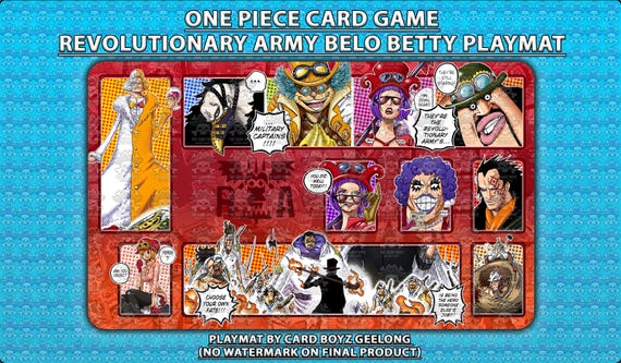 One Piece TCG Card Game Revolutionary Army Playmat