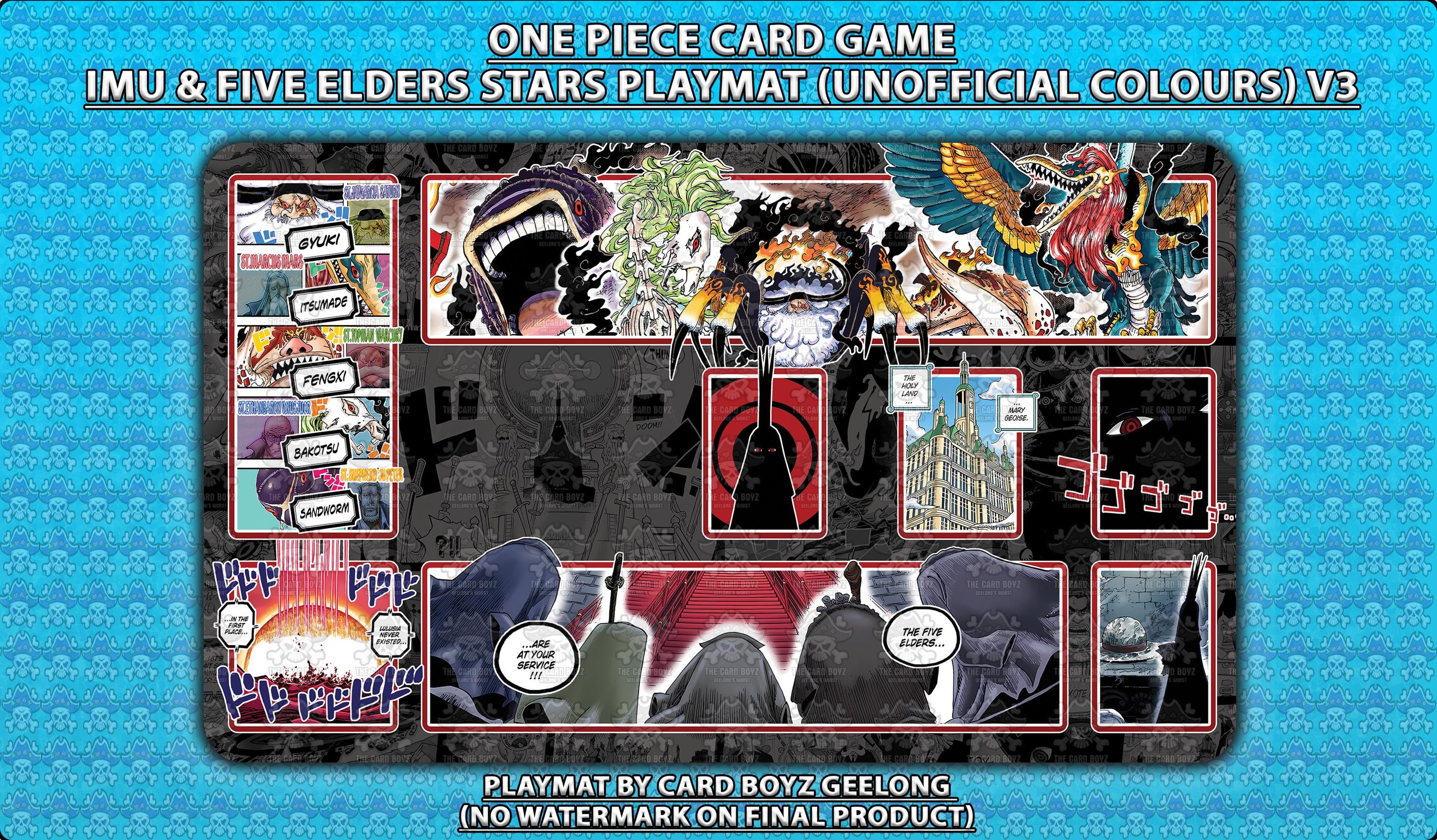 ワンピースカードゲーム イム、五老星6枚セット ワンピースカード レッドパラレル ゴッドパック 五老星 イム 6枚