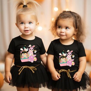 Easter Bunny Toddler T-Shirt: Leopard Print Bunny Ears