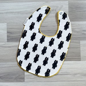 Fancy Bears Baby Bib, Baby Boy Bib, Baby Girl Bib, Gender Neutral Baby Shower Gift, Woodland Forest Animal Baby Bib with Bears