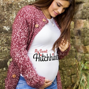 50s-style maternity t-shirt for your favorite pregnant baby mama ... clever shower gift for mommy-to-be!
