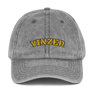 Pittsburgh Vintage Embroidered Cap Stylish YINZER Baseball Hat, Perfect for Casual Outfits Gift for Pittsburgh Sports Fans, Unisex Accessory