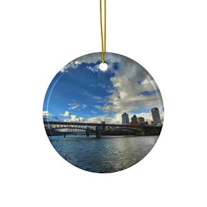 Pittsburgh Christmas Ornament Cityscape Holiday Decor Xmas Gift Idea Tree Decoration