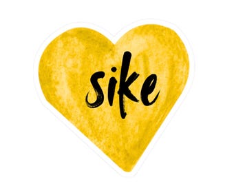 Heart Shaped Stickers, Sike Black & Gold, Pittsburgh Pride Decal, Yinzer Gift, Pittsburgh Steelers Fan, Pittsburgh Yinzer Sticker