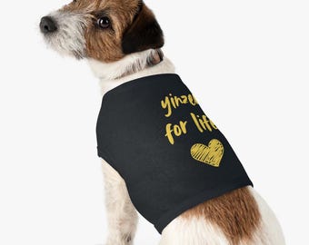 Pittsburgh Pet Gift  yinzer for life black & gold Yinzer Dog Shirt Pittsburgh Sports Fan Apparel, Yinzer Pride Dog Tank Yinzer Gift for Pets
