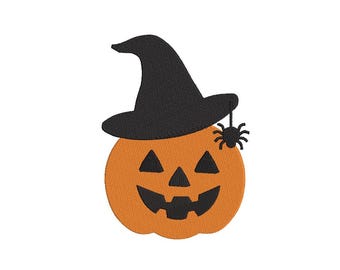 Projekt haftu dyni, pliki do haftu maszynowego Four Smile Pumpkin, projekt haftu dyni jesiennej, haft Halloween, 3 rozmiary