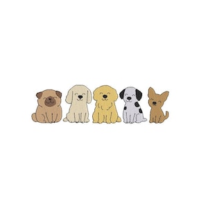 Dog embroidery design, Animal embroidery design, Pet embroidery, Machine embroidery designs, Trendy embroidery designs, Digital download