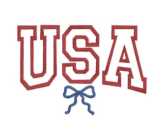 Kokette USA Stickdatei, USA Flagge Stickmuster, Amerikanische Flagge, USA Flagge Stickmuster, Amerikanische Flagge, USA Flagge, amerikanische Unabhängigkeit, in 3 Größen