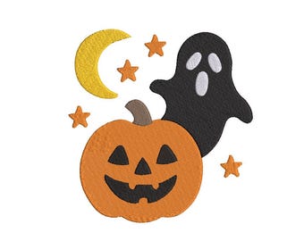 Projekt haftu dyni, haft na Halloween, pliki do haftu maszynowego Four Smile Pumpkin, projekt haftu jesiennej dyni, 3 rozmiary