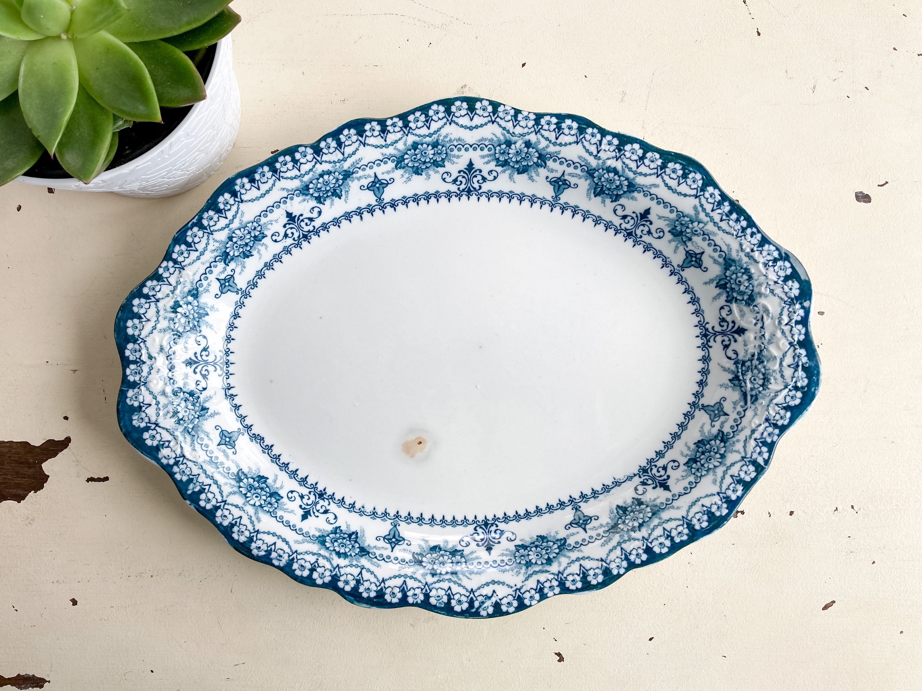 【1892〜1925年】JHW&SONS HANLEY ウィロー　デザート皿 1892〜1925年】JHW&SONS HANLEY ウィロー デザート皿 - メルカリ