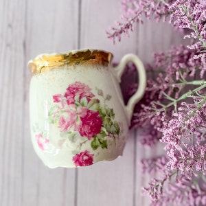 Vintage Floral Shaving Mug/Mustache Cup