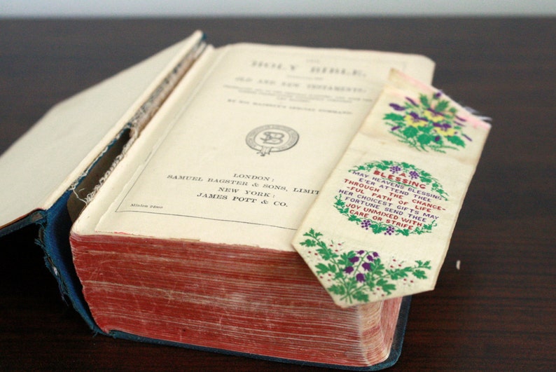 Antique 1903 Pocket Bible Etsy