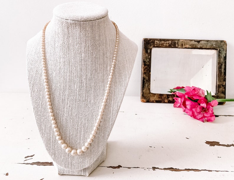 Vintage Ivory Pearl Necklace