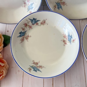 Antique Bluebird China - Etsy