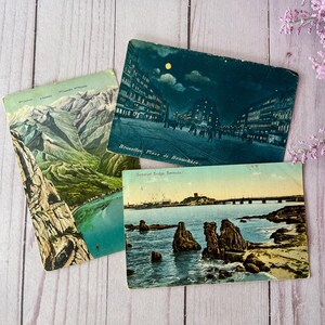 Set of Three Vintage Travel Postcards