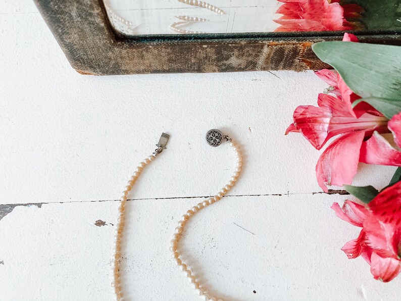 Vintage Ivory Pearl Necklace