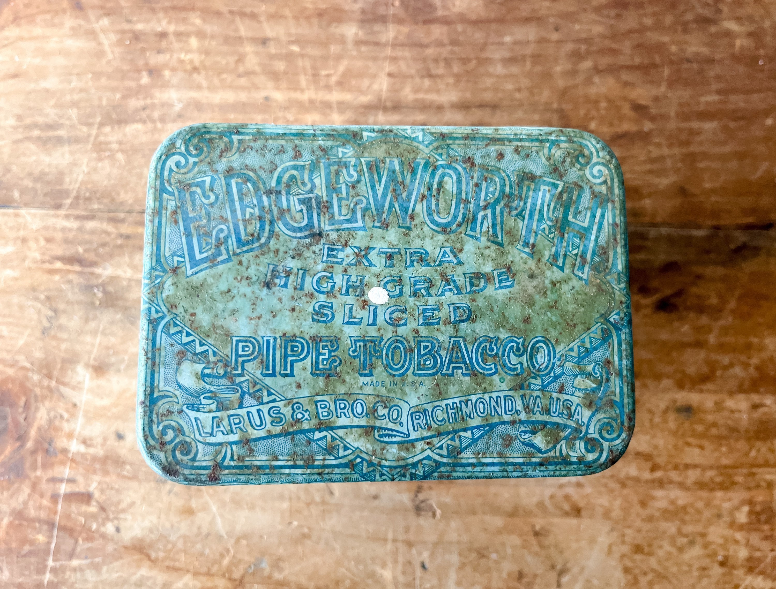 Vintage Edgeworth Tobacco Tin - Etsy