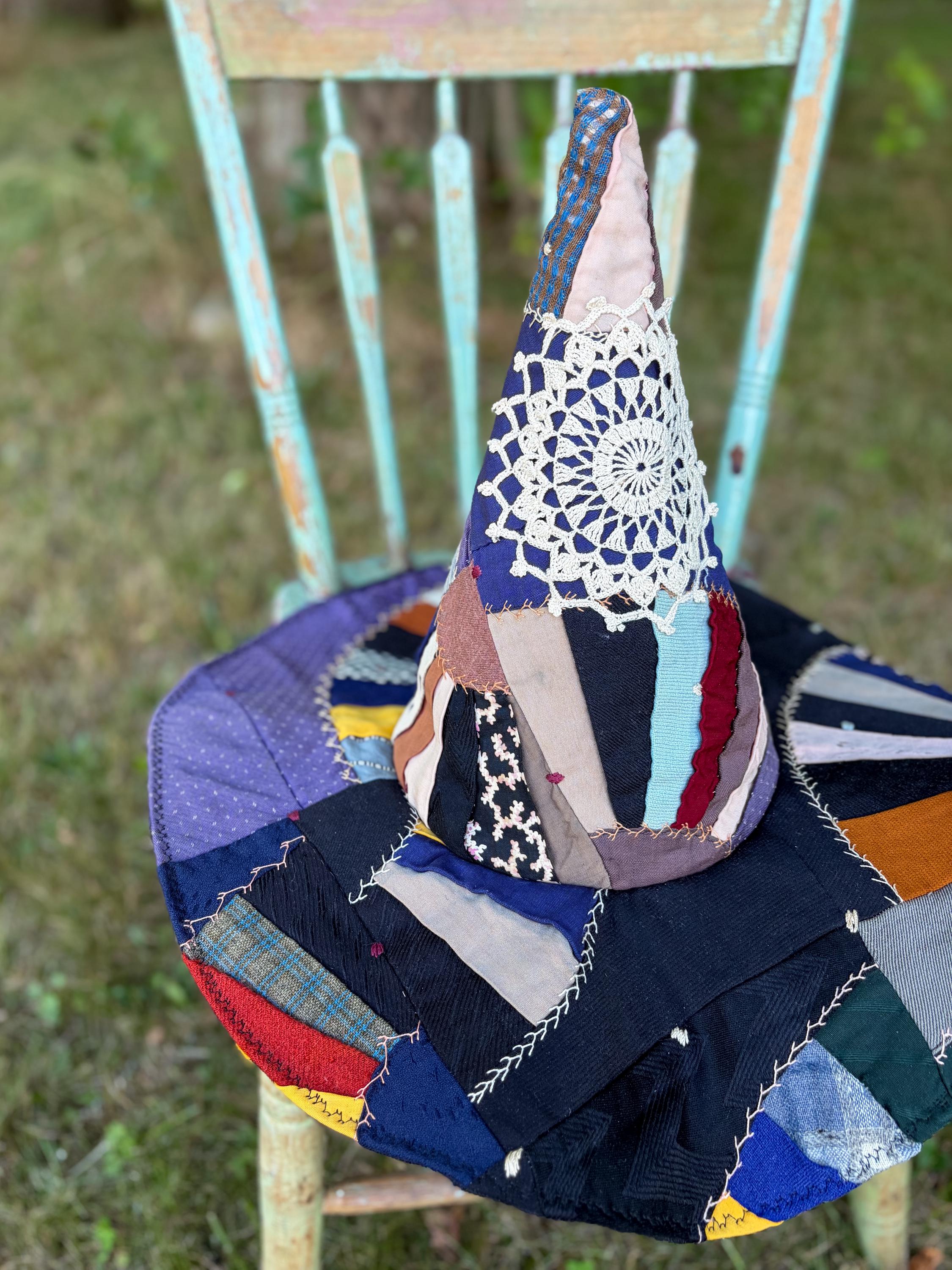 Handmade Antique Quilt Witch Hats
