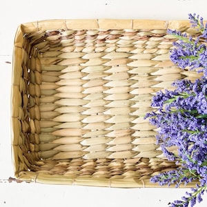Vintage Sweet Grass Basket Tray