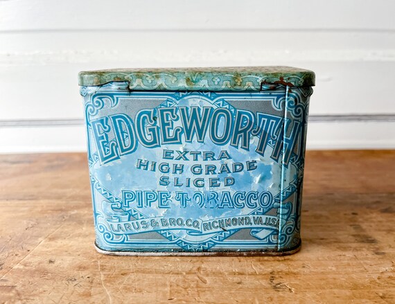 ＊ 40s - 50s U.S. 古い Tin缶 EDGEWORTH ＊ Vintage Edgeworth Tobacco Tin - Etsy