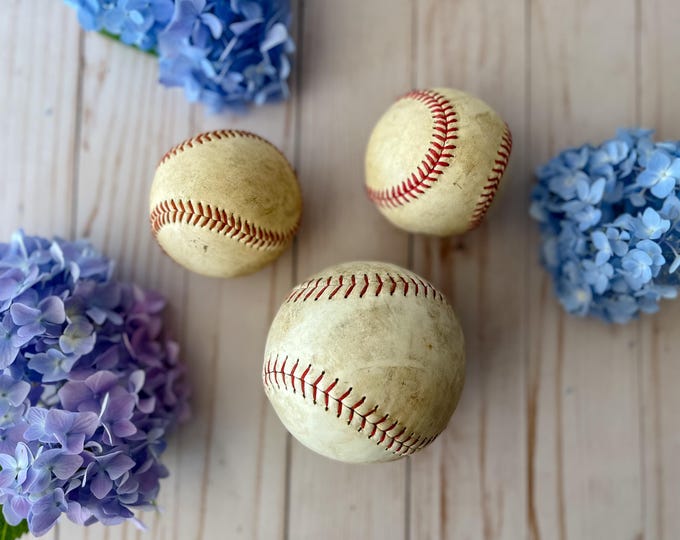 Set of Three Vintage Baseballs