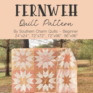 Fernweh Quilt Pattern - Débutant - Téléchargement PDF