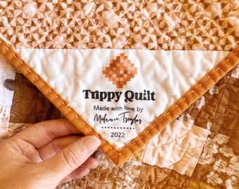 Trippy Quilt Label