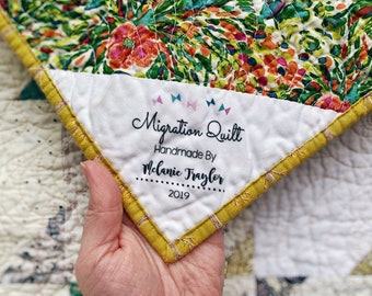 Migration Quilt Label