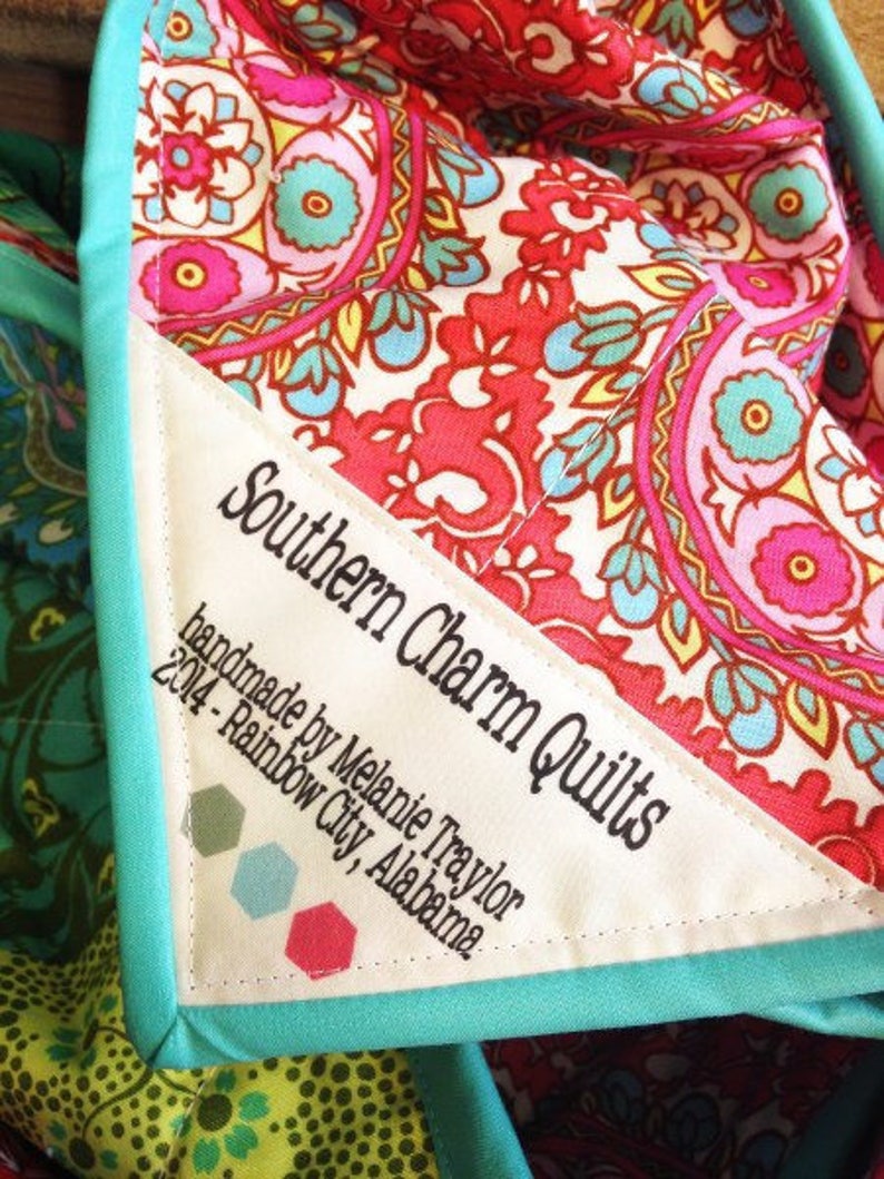 Set of 9 different Quilt Labels FOR THE CORNERs of your Etsy