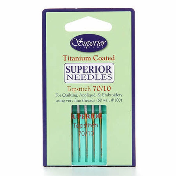 Superior Topstitch Machine Needle Size 70/10 5ct Superior Topstitch Machine Needle Size 70/10 5ct