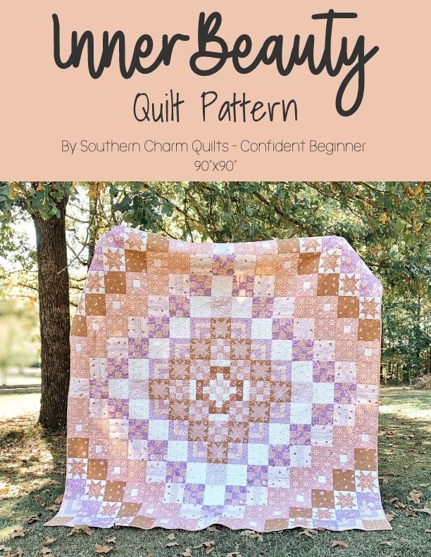 Open Book Patchwork Quilt Block Pattern 