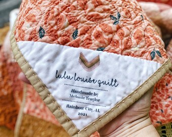 Lulu Louise Quilt Label