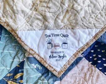 Tea Time Quilt Label