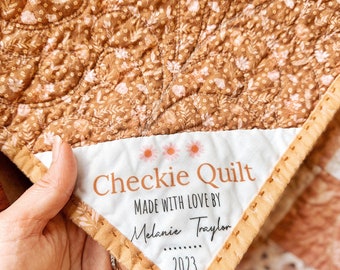 Checkie Quilt Label