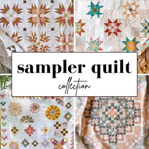SAMPLER Quilt Pattern Collection - 4 Paper Booklets