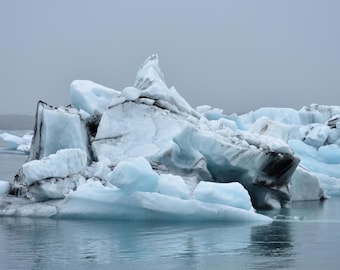 Vatnajökull Gletscher II Druck - Island Arktis Natur Landschaft Fotografie Wandkunst